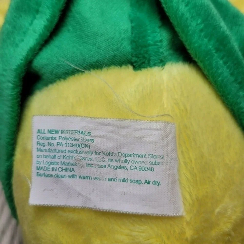 Kohls Cares Dr Seuss‎ Sam I Am Plush Toy Yellow Green 2010 Stuffed Character